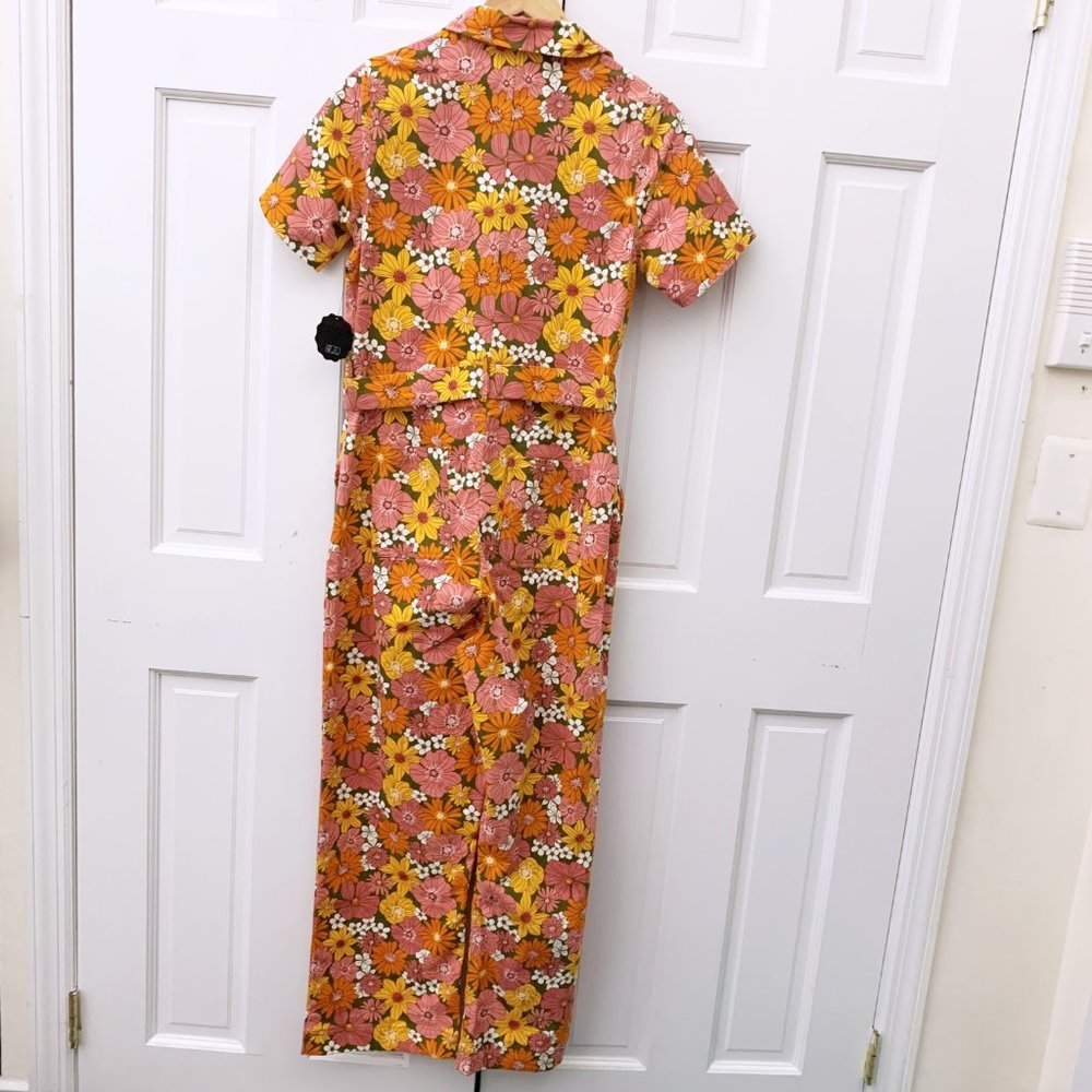 Joanie Floral Short Sleeve Jumpsuit - Picture 10 of 12
